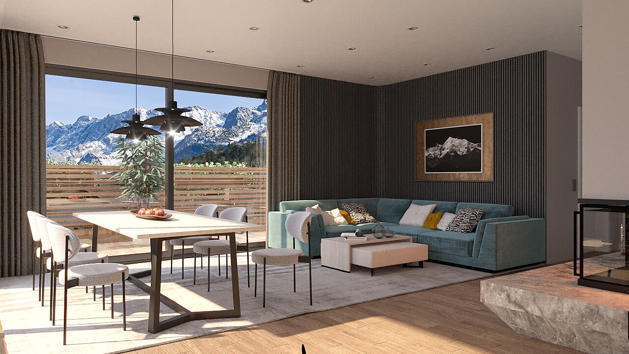 Alpenresidenz Garmisch-Partenkirchen | Wohnung 02 | Obergeschoss 01